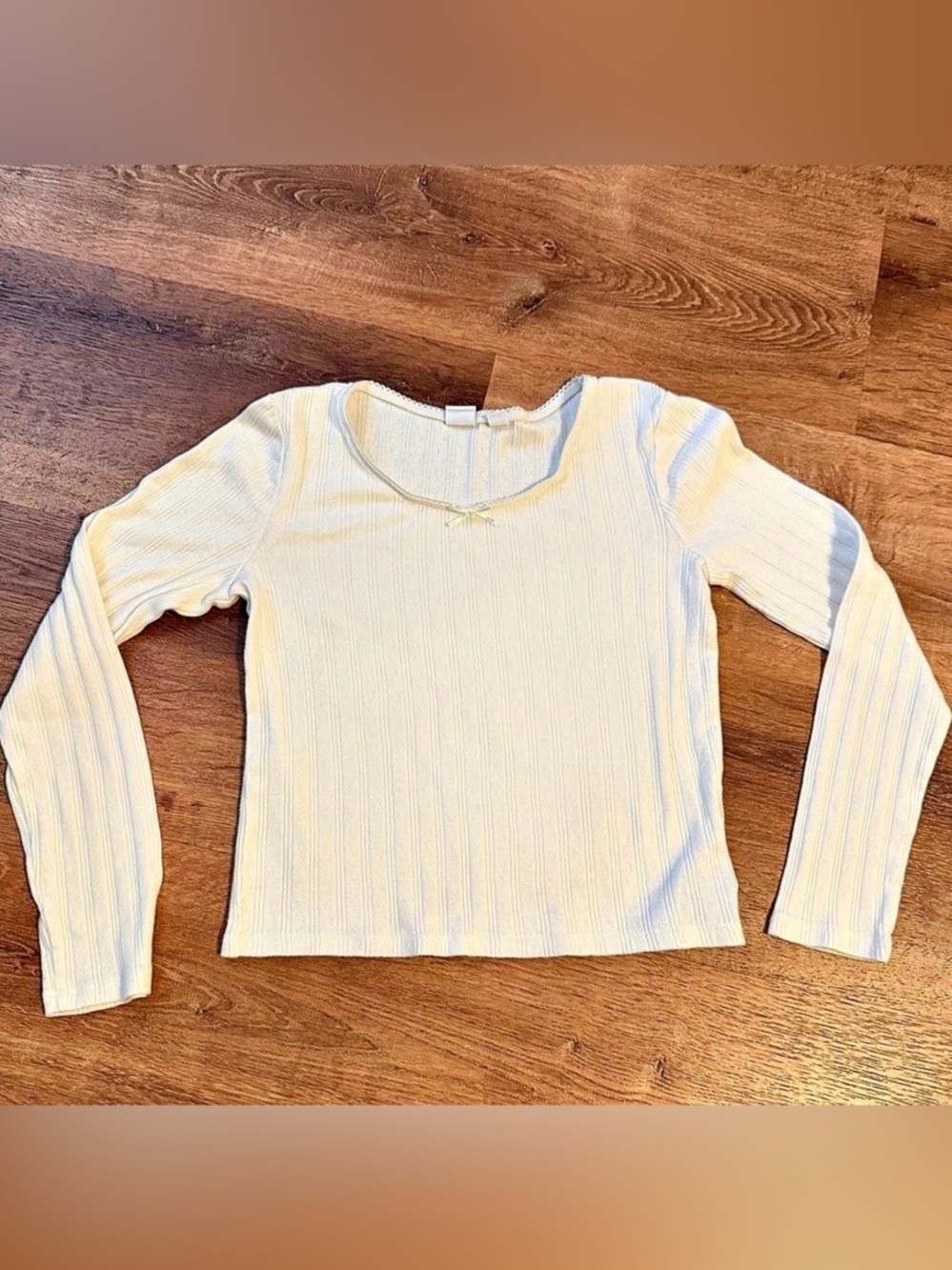 GAP Kids Pointelle Long Sleeve Top Size XXL